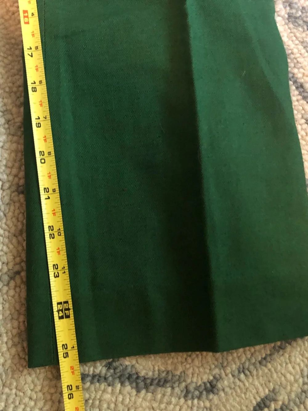 J. Crew Green Cropped Flare Pants